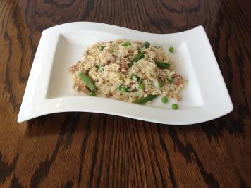 Duck Fried Rice with Spring Onion