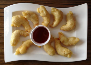 King Prawn in Batter with Sweet and Sour Sauce